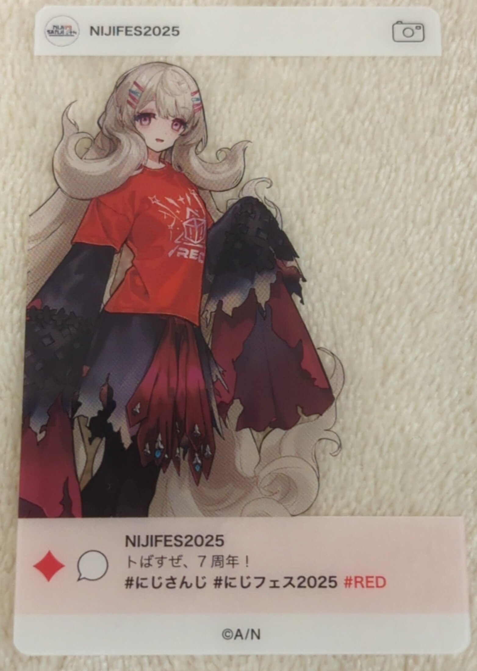 ANYCOLOR株式会社 にじフェス2025 NIJISANJI EN 遠藤霊夢/SNS風ランダムクリアカード Cグループ