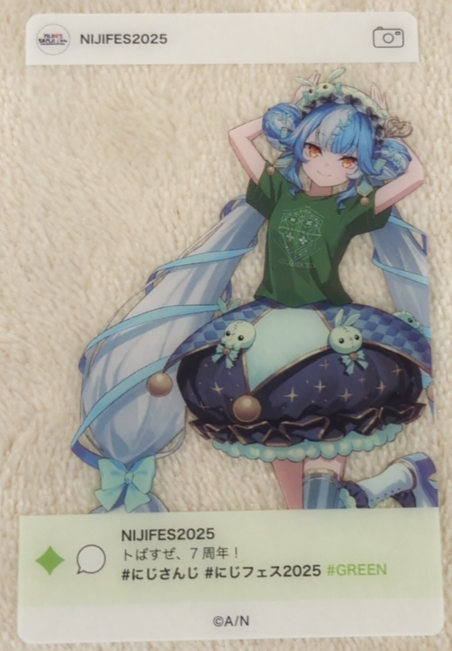 ANYCOLOR株式会社 にじフェス2025 NIJISANJI EN トゥイスティー アマノザコ/SNS風ランダムクリアカード Hグループ
