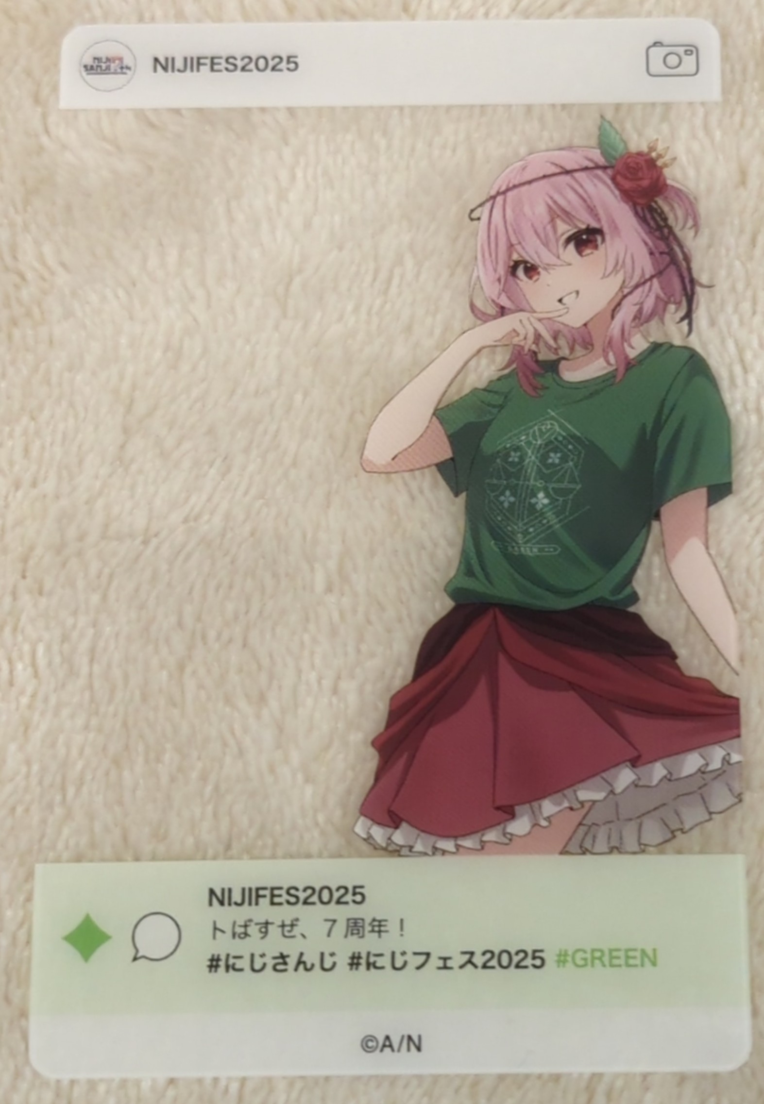ANYCOLOR株式会社 にじフェス2025 NIJISANJI EN ロゼミ ラブロック/SNS風ランダムクリアカード Cグループ