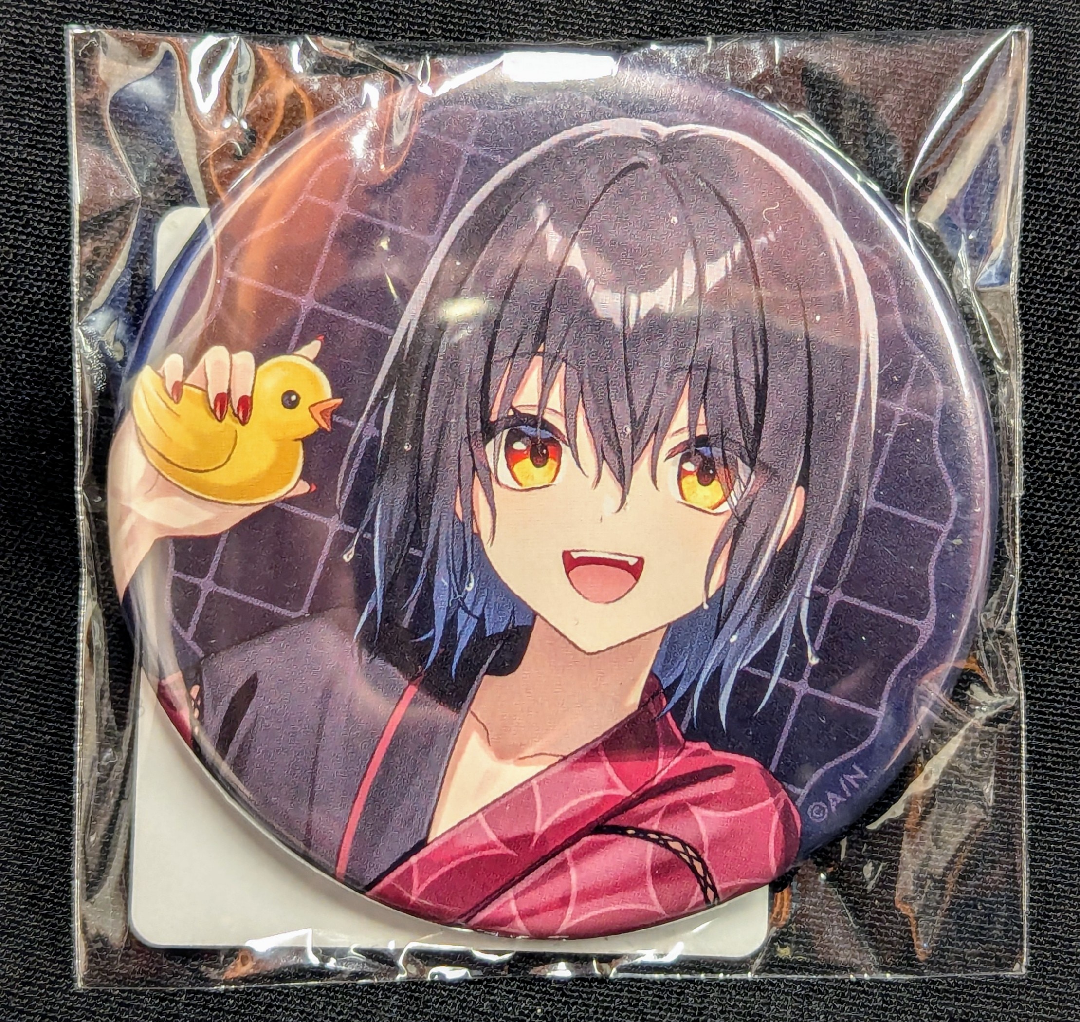 DMM DMMスクラッチ!にじさんじ「温泉」スクラッチ E賞 缶バッジ ましろ爻 E-11