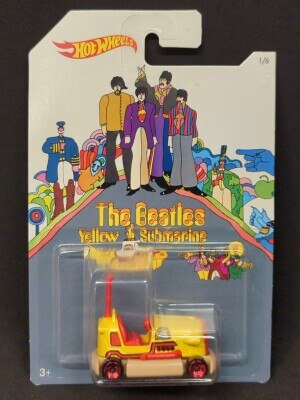 MATTEL THE REATLES YELLOWSUBMARINE HOTWHEELS BUMP AROUND DML69