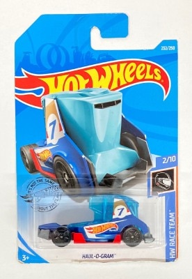 MATTEL HW RACE TEAM 2/10 HOTWHEELS HAUL-O-GRAM ブルー 232/250