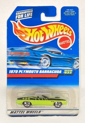 MATTEL MATTEL WHEELS HOTWHEELS 1970 PLYMOUTH BARRACUDA/ライトグリーン