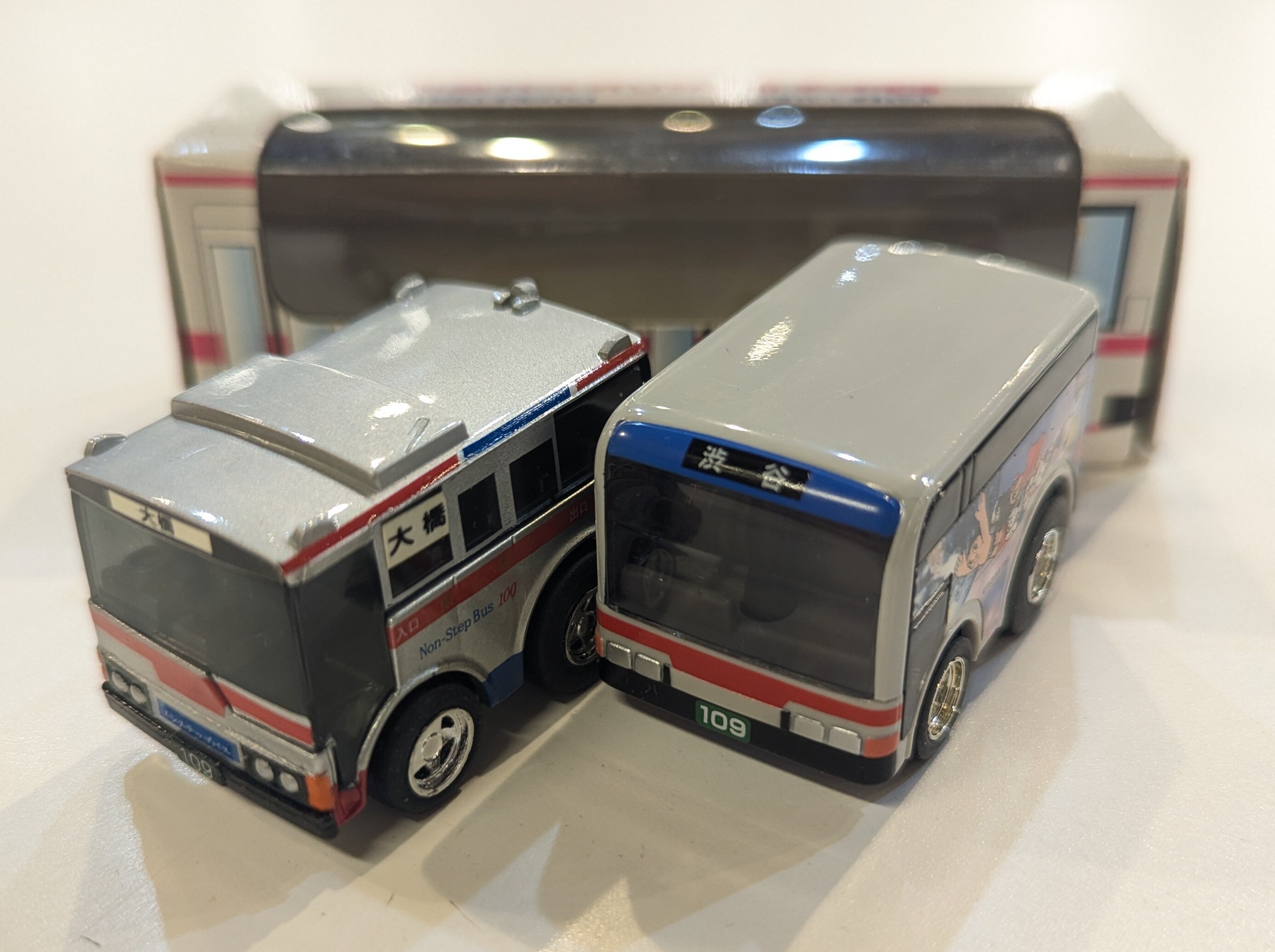 タカラ チョロQ 東急バスオリジナル 2台セット ノンステップバス アトムボディバス