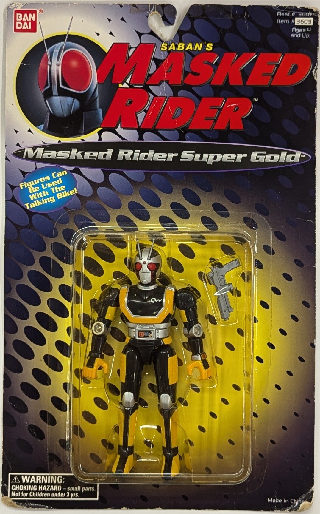 バンダイ ACTION FIGURES SABAN'S MASKED RIDER MASKED RIDER SUPER GOLD 3603