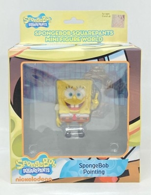 NICKELODEON SPONGEBOB SQUAREPANTS MINI FIGURE WORLD SPONGEBOB SQUAREPANTS SPONGEBOB POINTING