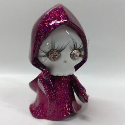 REALHEAD/SKULL TOYS ドクロックスマン(黒成型/金/紫塗装/マント