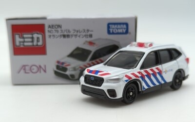 タカラトミー AEON トミカ/ベトナム製 AEON スバル フォレスター オランダ警察デザイン仕様 No.79