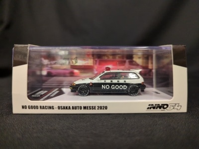 INNO Models 1/64JDM Collection IN64-EF9-JDM06 HONDA CIVIC (EF9) NO GOOD RACING 大阪オートメッセ 2020
