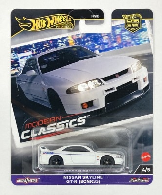 MATTEL HOTWHEELS MODERN CLASSICS HRV99 NISSAN SKYLINE GT-R(BCNR33)/GReddy 4/5