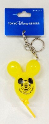 Tokyo Disney Resort Keychain Mickey Balloon (Yellow)