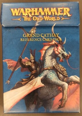 GAMES WORKSHOP WARHAMMER THE OLD WORLD GRAND CATHAY Reference Card Pack