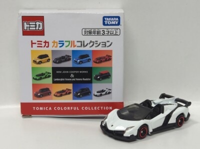 Takara Tomy Tomica Colorful Collection Lamborghini Veneno Roadster/White
