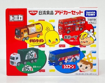 Takara Tomy Tomica Gift set / Made in Vietnam Nisshin Foods Ad Car set