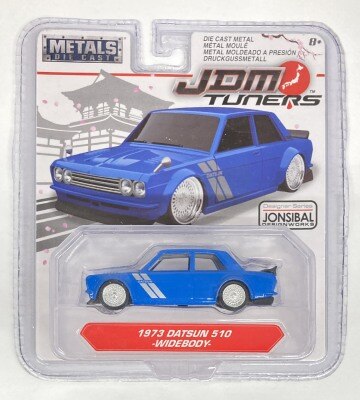 JadaTOYS 1/64JDM TUNERS 1973 DATSUN 510-WIDEBODY- ブルー 14036