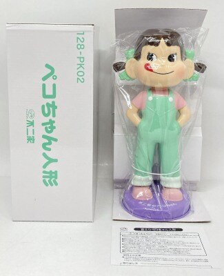 ペコテール ペコちゃん人形　青リボン フィギュア ペコちゃん(リボンペコ人形) 「ペコちゃん