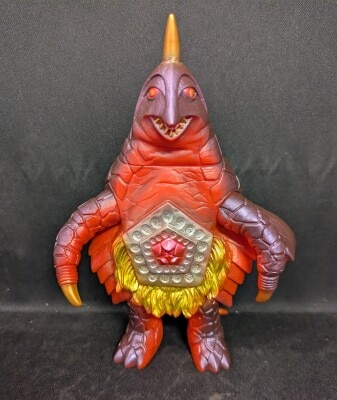 やまなや 怪獣郷/ウルトラセブン クレージーゴン/水色成型/金&青