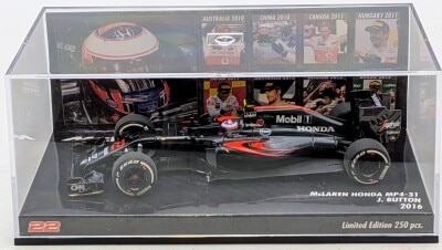 MIKILEE 1/43ミニカー McLAREN HONDA MP4-31 J.BUTTON 2016