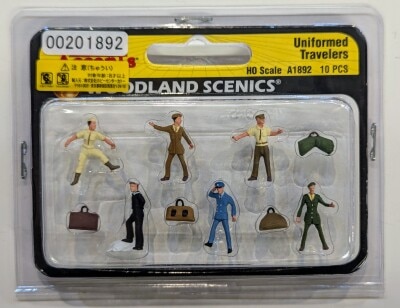WOODLAND SCENICS Scenic Accents Uniformed Travelers HO Scale