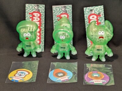 た*ー様 トリプルファイター　ソフビ　3体セット トリプルファイター ブルマァク ミドルソフビ 緑赤橙3体 当時