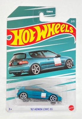 MATTEL HOTWHEELS HONDA CIVIC SERIES HDH20 '92 HONDA CIVIC EG/グリーン 2/5