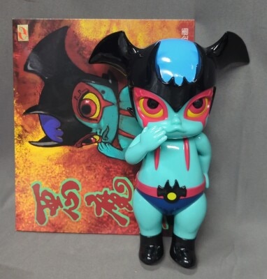 REALHEAD/SKULL TOYS ドクロックスマン(黒成型/金/紫塗装/マント