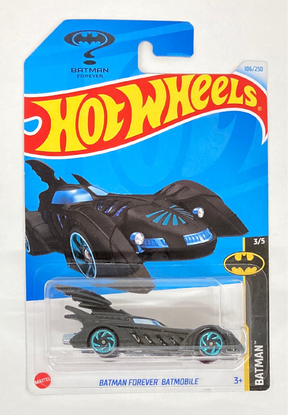 MATTEL BATMAN 3/5 HOT WHEELS BATMAN FOREVER BATMOBILE トレジャーハント 106/250