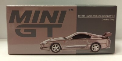 TSM 1/64 MINI GT Toyota スープラ Veilside コンバット V-II コンバットグレー (左ハンドル)
