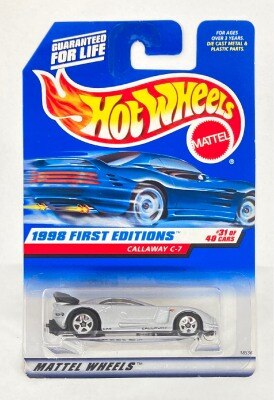 MATTEL 1998 FIRST EDITIONS 31/40 HOTWHEELS CALLAWAY C-7 #677