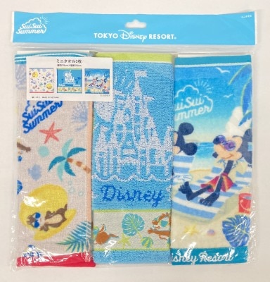 東京ディズニーリゾート ミニタオル 3枚 SuiSui Summer 2024