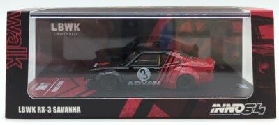 INNO Models 1/64INNO64 Mazda RX3 SAVANNA LB-WORKS `ADVAN LIVERY` LBWKRX3