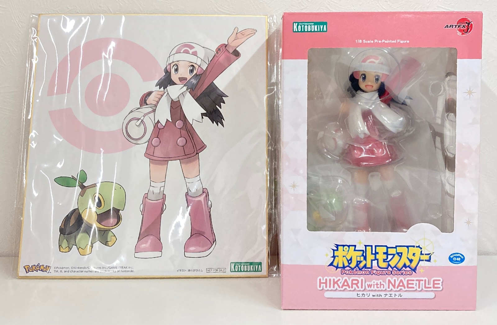 Kotobukiya ARTFX J Pokémon Hikari with Naetl Pokémon Center Kotobukiya Shop Purchase Bonus with Colored Paper Bonus