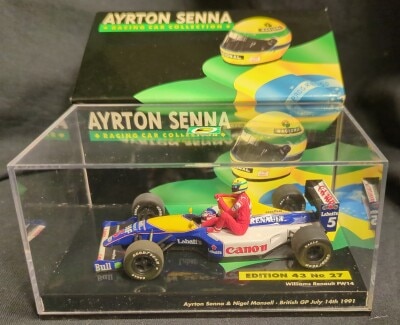 1/43 MINICHAMPS AYRTON SENNA RACING CAR COLLECTION