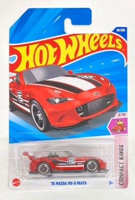 MATTEL HOTWHEELS COMPACT KINGS 2/10 JBB18 '15 MAZDA MX-5 MIATA/レッド 80/250