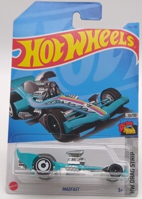 MATTEL HOTWHEELS HW DRAG STRIP 10/10 HKK99/トレジャーハント MADFAST ターコイズブルー 198/250