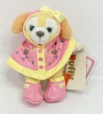 香港ディズニーランド Plush Keychain Duffy and Friends クッキーアン(レインコート) HKDL