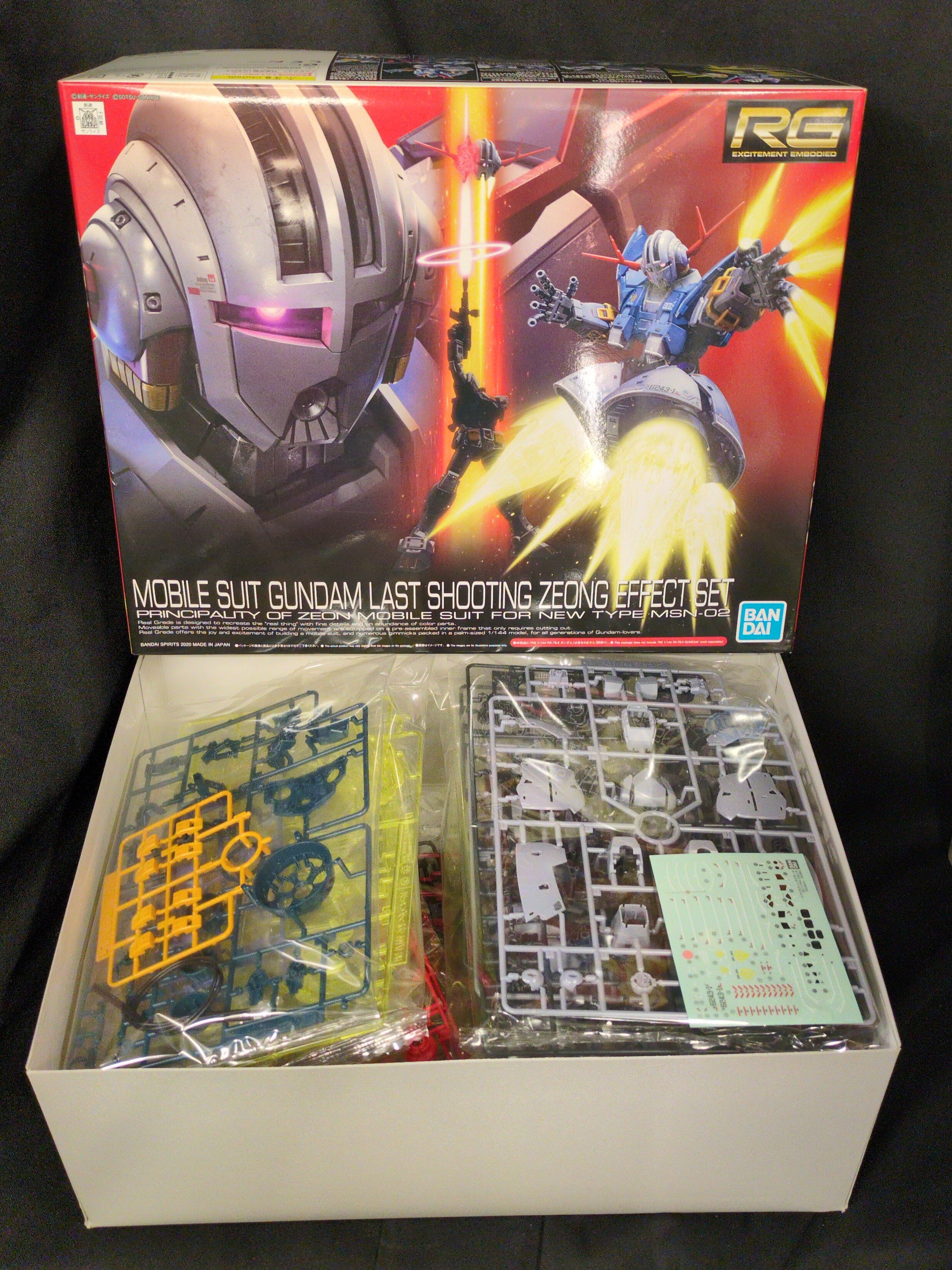 BANDAI SPIRITS RG 1/144 Mobile Suit Gundam Last Shooting Zong Effect Set