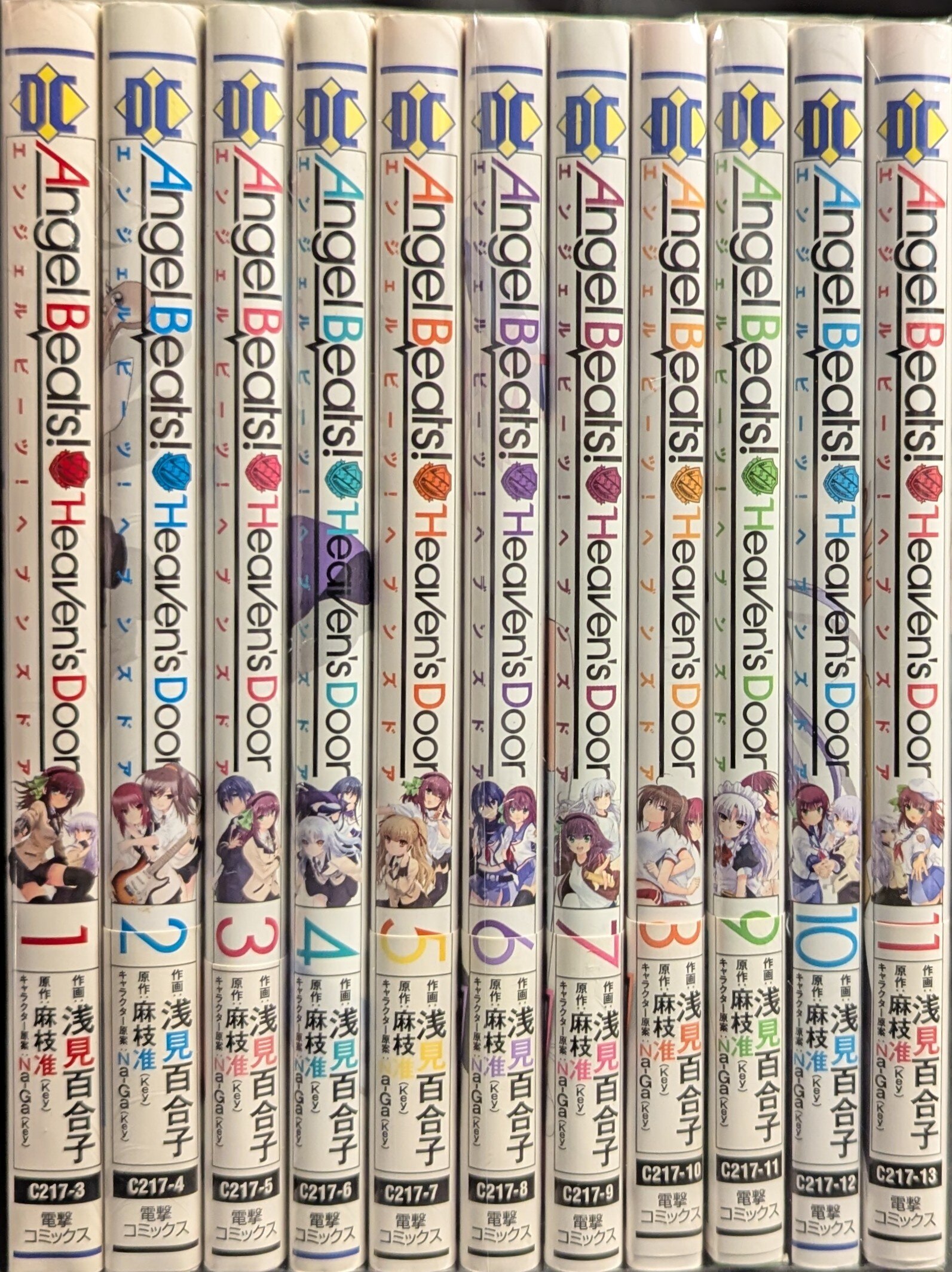 KADOKAWA Dengeki Comics Asami Yuriko Angel Beats! Heaven\'s Door Complete 11 Volume Set