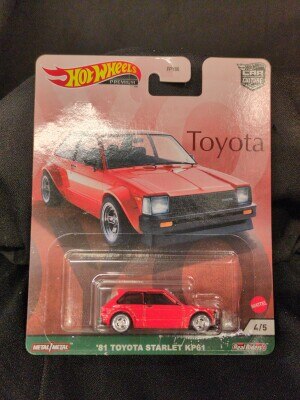 MATTEL HOTWHEELS Toyota GRJ95 '81 TOYOTA STARLET KP61 4/5