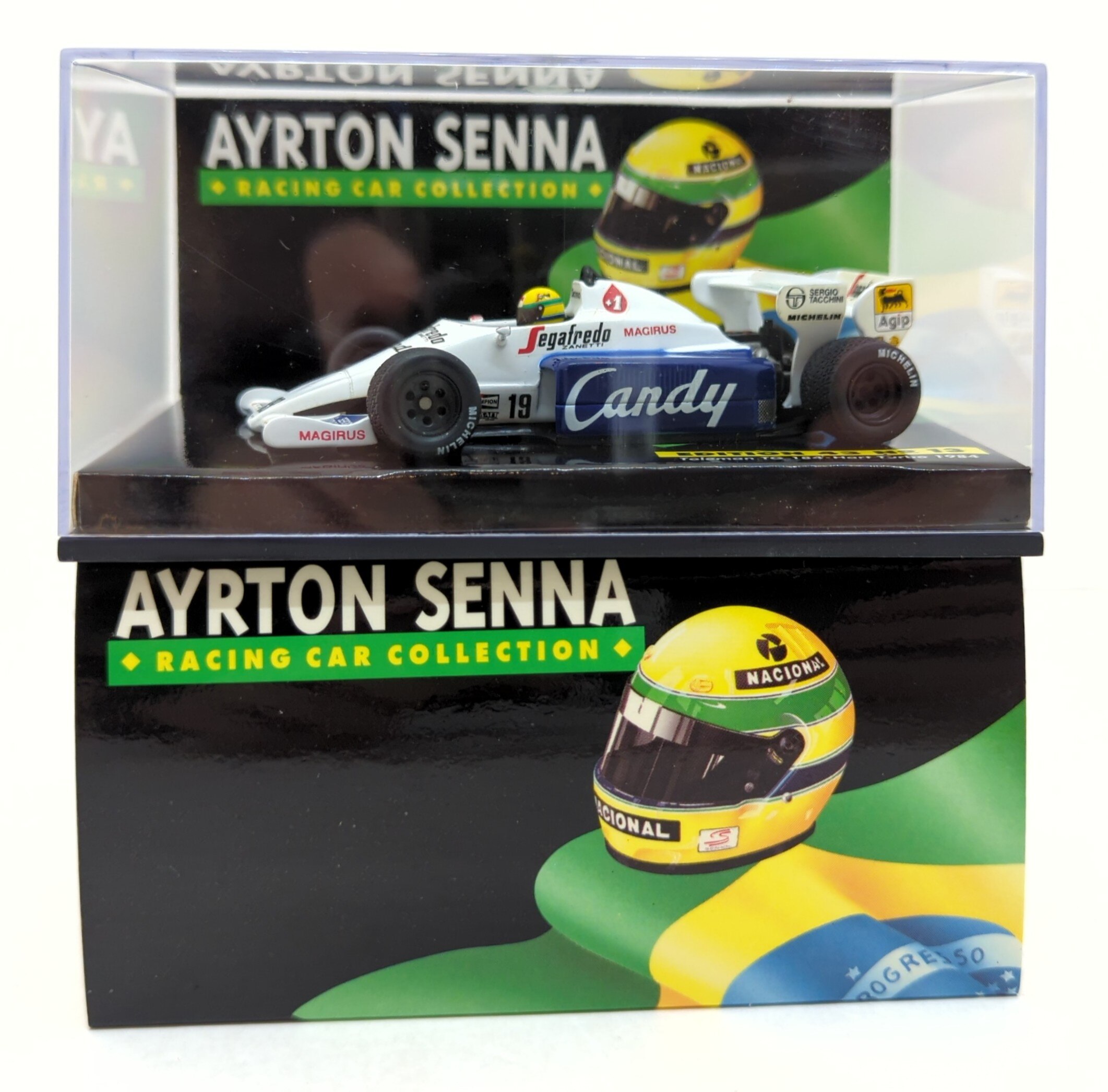 LANG 1/43 AYRTON SENNA RACING CAR COLLECTION Toleman TG 184 Hart Turbo 1984 #19 No.13