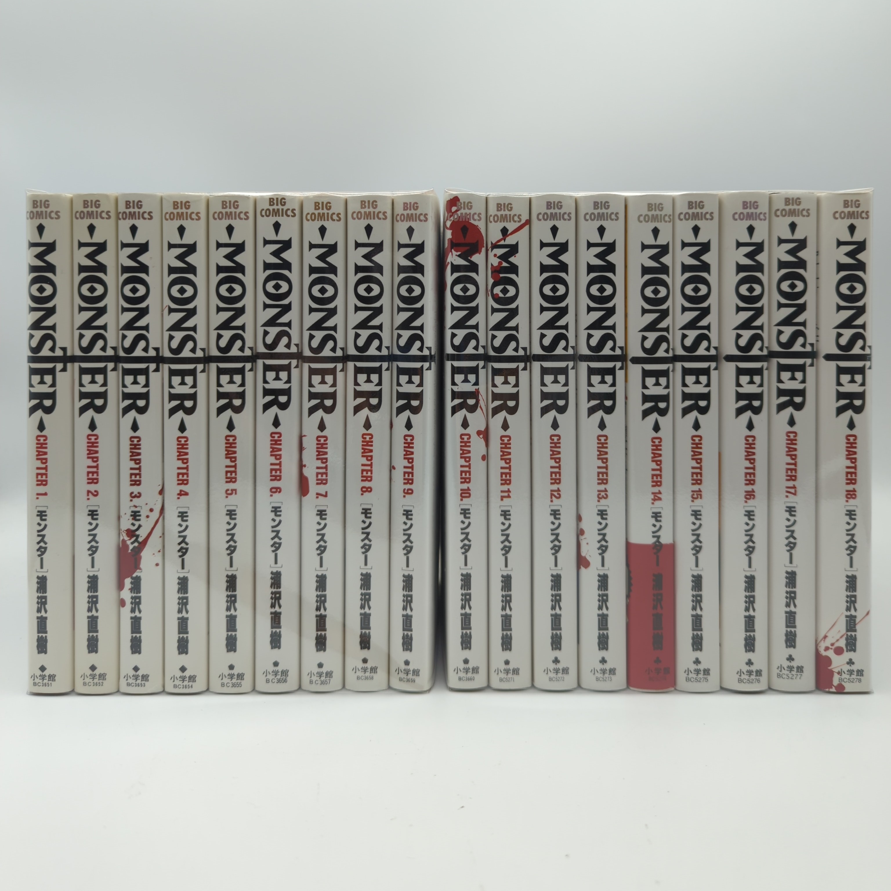 Shogakukan Big Comics Urasawa Naoki MONSTER Complete 18 Volume Set