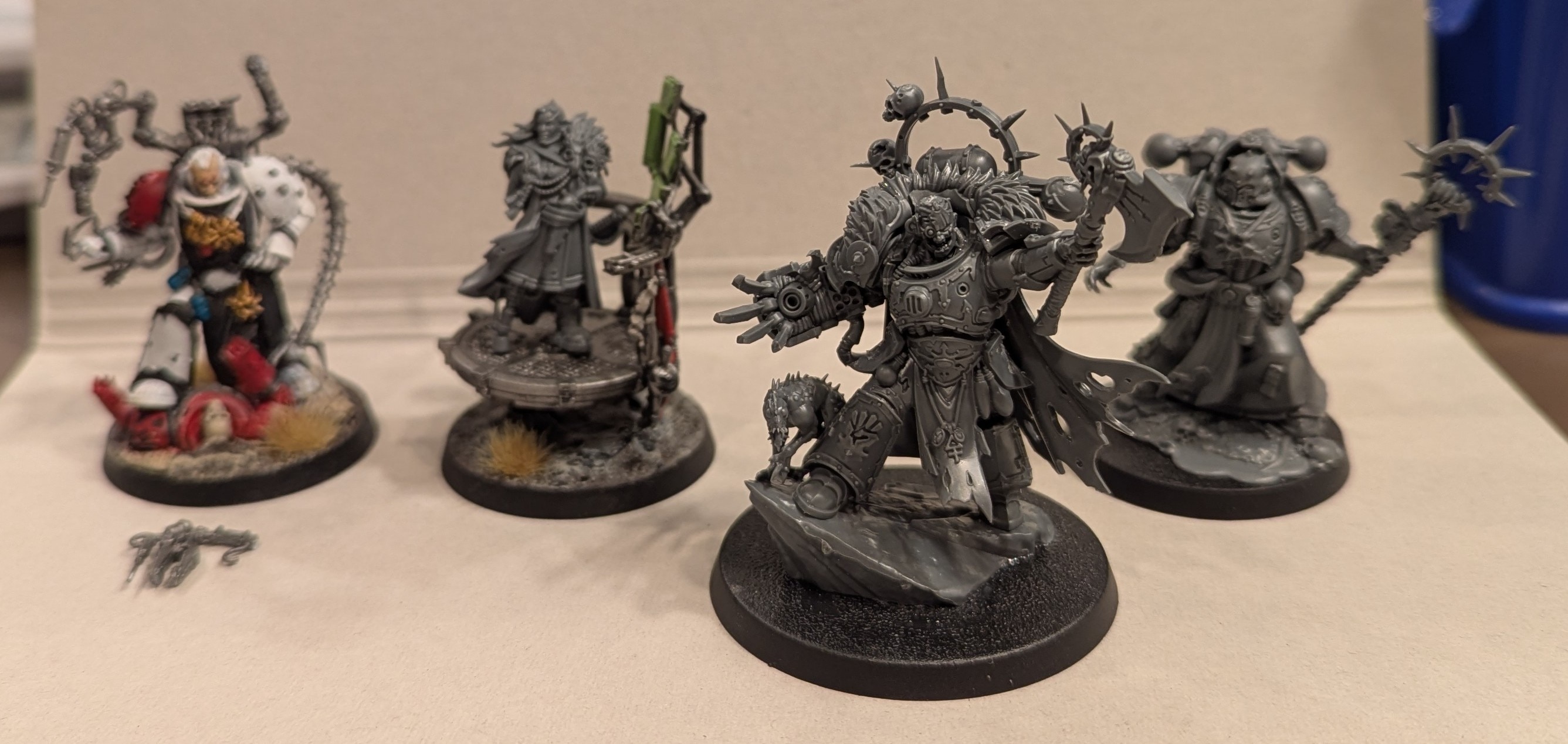 “정크” 게임 워크샵 WARHAMMER40000 카오스 스페이스 마린, 휴런 블랙하트, 마스터즈 오브 더 마엘스트롬