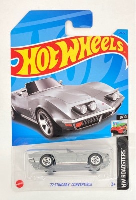 MATTEL HOTWHEELS HW ROADSTERS 8/10 HKK12 '72 STINGRAY CONVERTIBLE/グレー 132/250