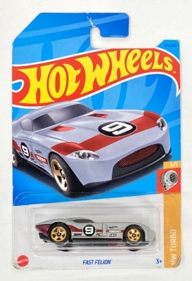 MATTEL HOTWHEELS HW TURBO 5/5 HKK86 FAST FELION/シルバー #9 165/250