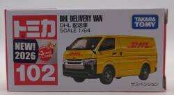 タカラトミー トミカ赤箱ベトナム製 DHL 配送車/新車シール付 102