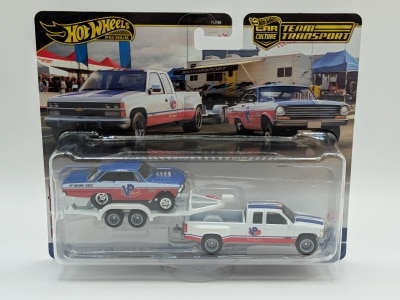 MATTEL HOTWHEELS TEAM TRANSPORT HRV42 '63 CHEVY NOVA/'88 CHEVY SILVERADO 3500 #68