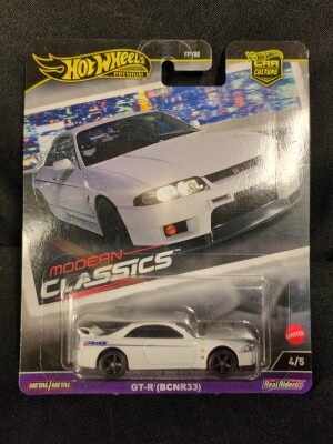 MATTEL HOTWHEELS MODERN CLASSICS HRV99 NISSAN SKYLINE GT-R(BCNR33)/GReddy 4/5