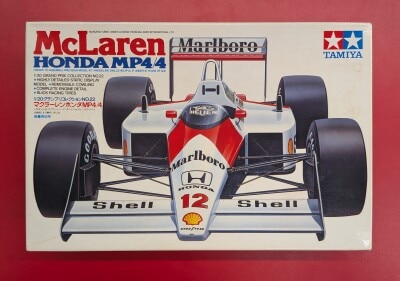 タミヤ 1/20 グランプリコレクションNo.22 定価1300円箱 マクラーレンホンダMP4/4-Marlboro箱 20022