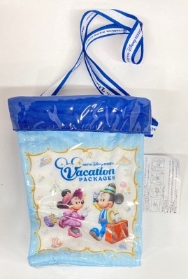 東京ディズニーリゾート スーベニアポップコーンケース VACATION PACKAGES 水色