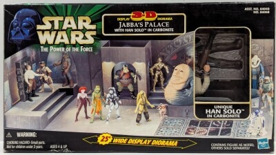 トミー DISPLAY 3-D DIORAMA JABBAS PALACE / WITH HAN SOLO IN CARBONITE 3.5インチ